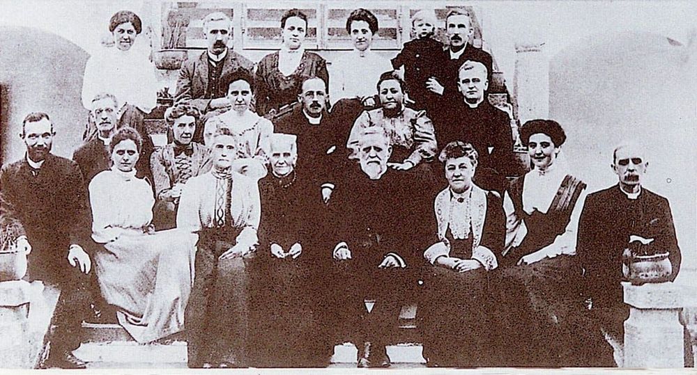 1911年台南宣教師會議。蘭大衛首次與連瑪玉見面 照片提供者：彰基文史博物館文史資料庫／拍攝年份：1911
