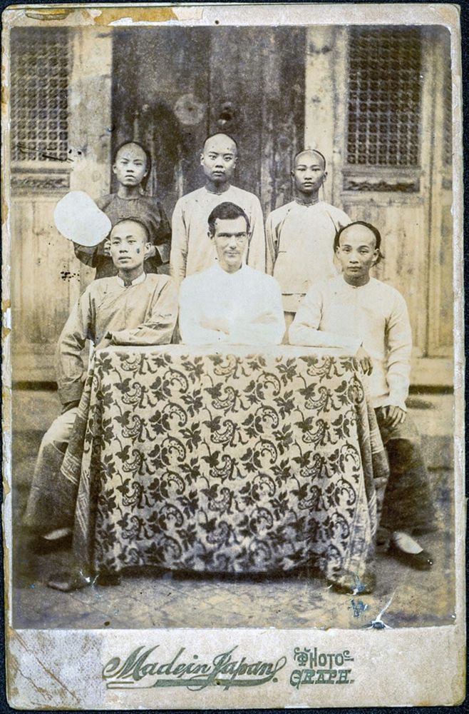 1897入學的蘭大衛醫生第一批學生 照片提供者：彰基文史博物館文史資料庫／拍攝年份：1899