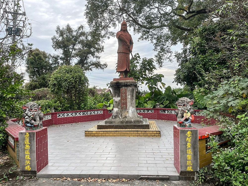 民眾為李勇將軍建立雕像，紀念他的英勇事蹟 照片提供者：黎沚盈／拍攝日期：2023/12/30