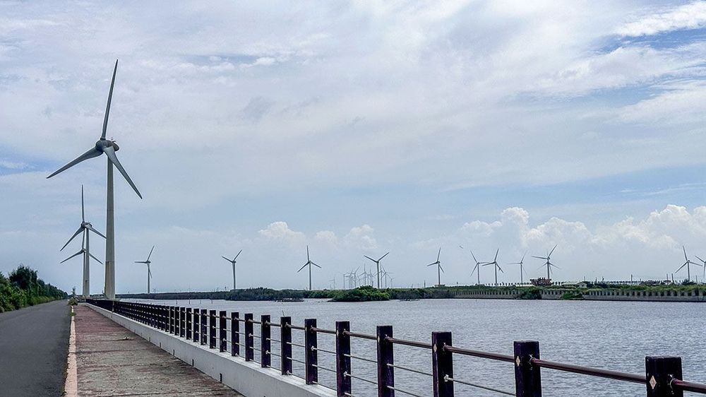 隨處可見林立的離岸風力發電機 照片提供者：胡其瑞／拍攝日期：2024/06/20
