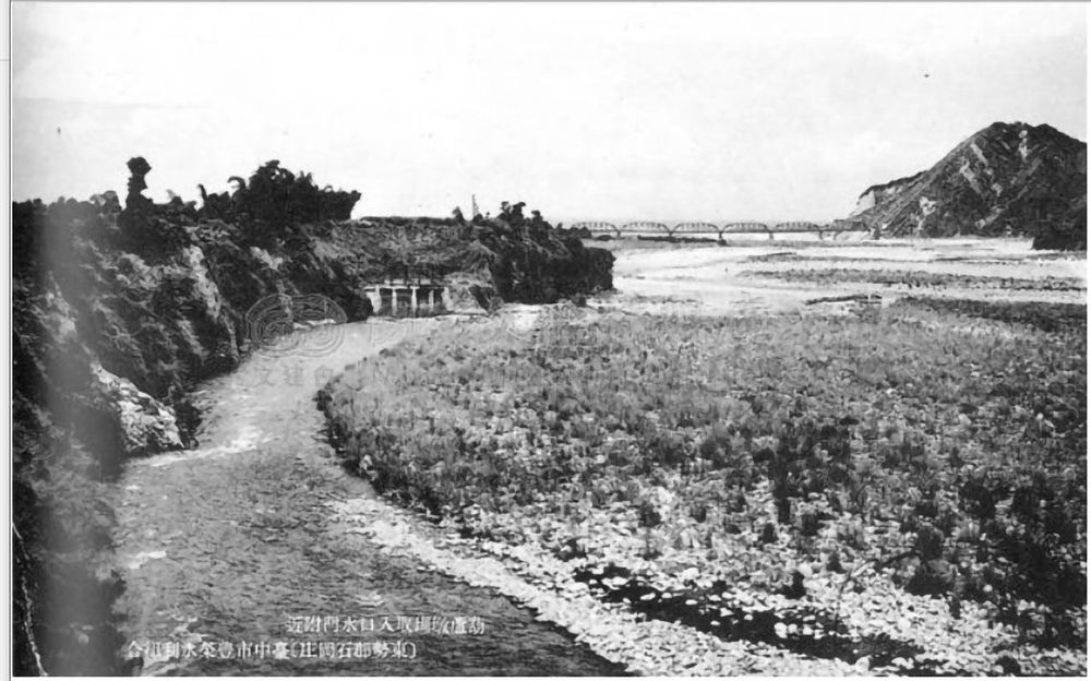 葫蘆墩圳舊進水口(舊照) 照片提供者：廖啟宗