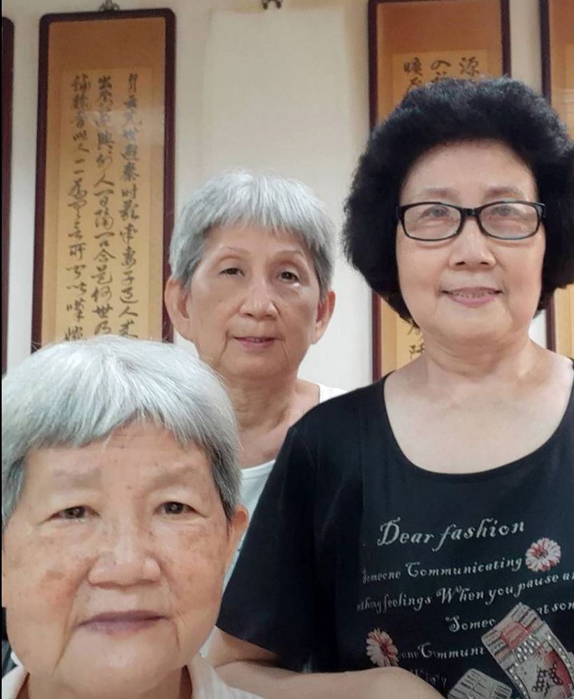 趙書堂對三名女兒趙月華、趙月英、趙聖德疼愛有加。(照片提供：趙聖德)
