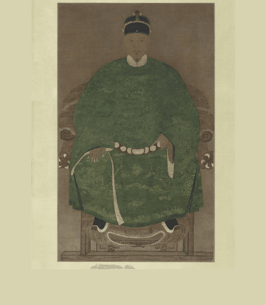 國立臺灣博物館所藏並訂為「國寶」的鄭成功畫像，成為後代繪製鄭成功的典型樣貌（照片提供者：國立臺灣博物館授權使用）