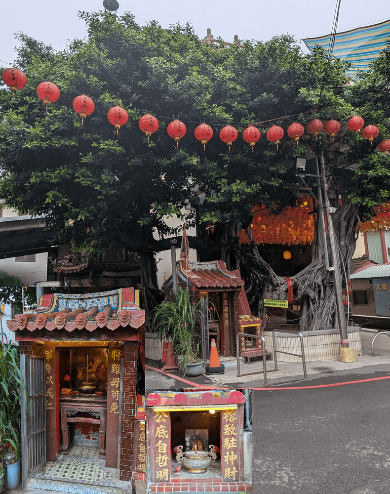 將軍營和榕樹公。（照片提供者：歷史所吳紹嘉、蔡尚廷）
