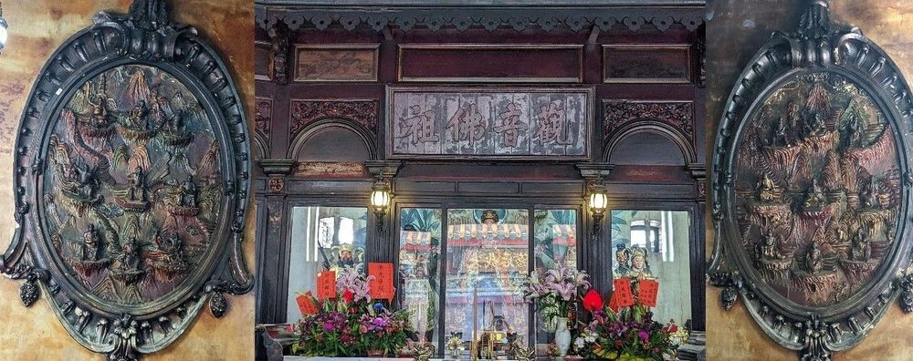 觀音佛祖、註生娘娘、福德正神與十八羅漢。（照片提供者：歷史所吳紹嘉、蔡尚廷）