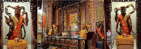 天上聖母、千里眼、順風耳像。（照片提供者：歷史所吳紹嘉、蔡尚廷）