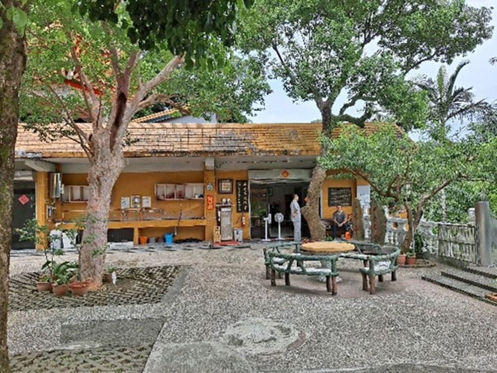 石雲禪寺廟埕的三棵百年樹木。照片提供者：林美惠 / 拍攝日期：2023/04/16