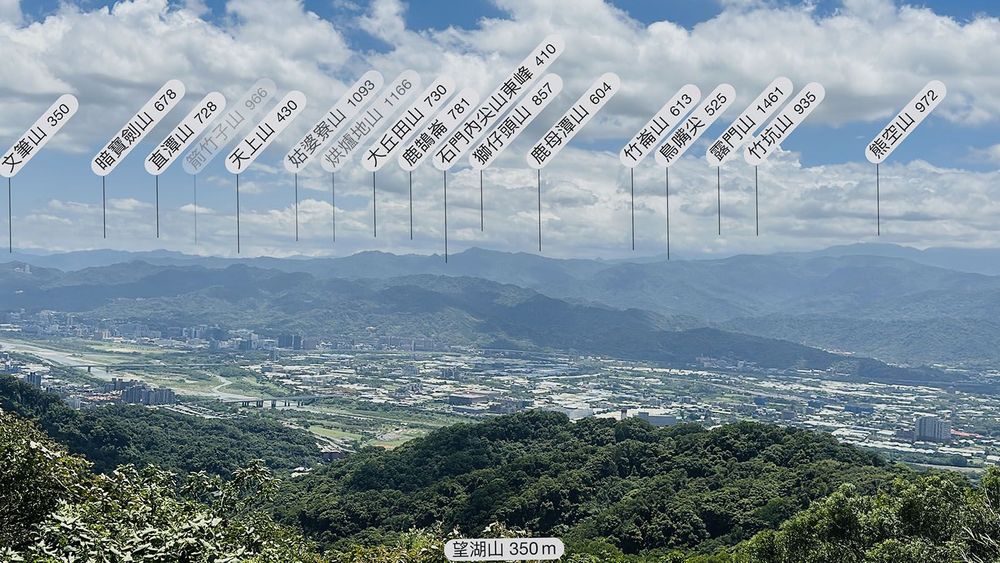 百年大榕樹山頂鳥瞰周圍群山4。照片提供者：林美惠 / 拍攝日期：2023/08/14
