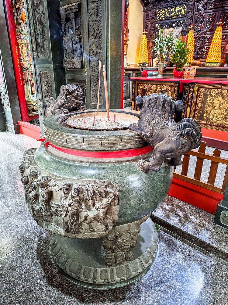 土地公廟的香爐。照片提供者：王淑盈 / 拍攝日期：2023/09/05