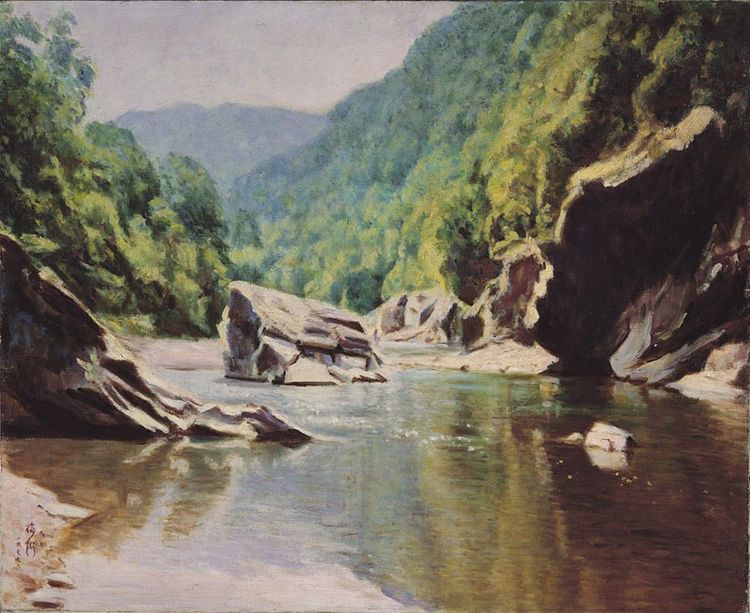 20《三峽春色》（三峽大豹溪，樂樂谷附近）