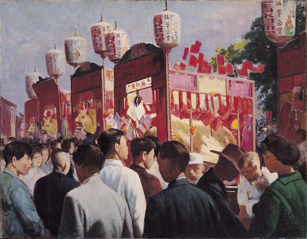 《祖師廟慶典》/提供者：李梅樹紀念館