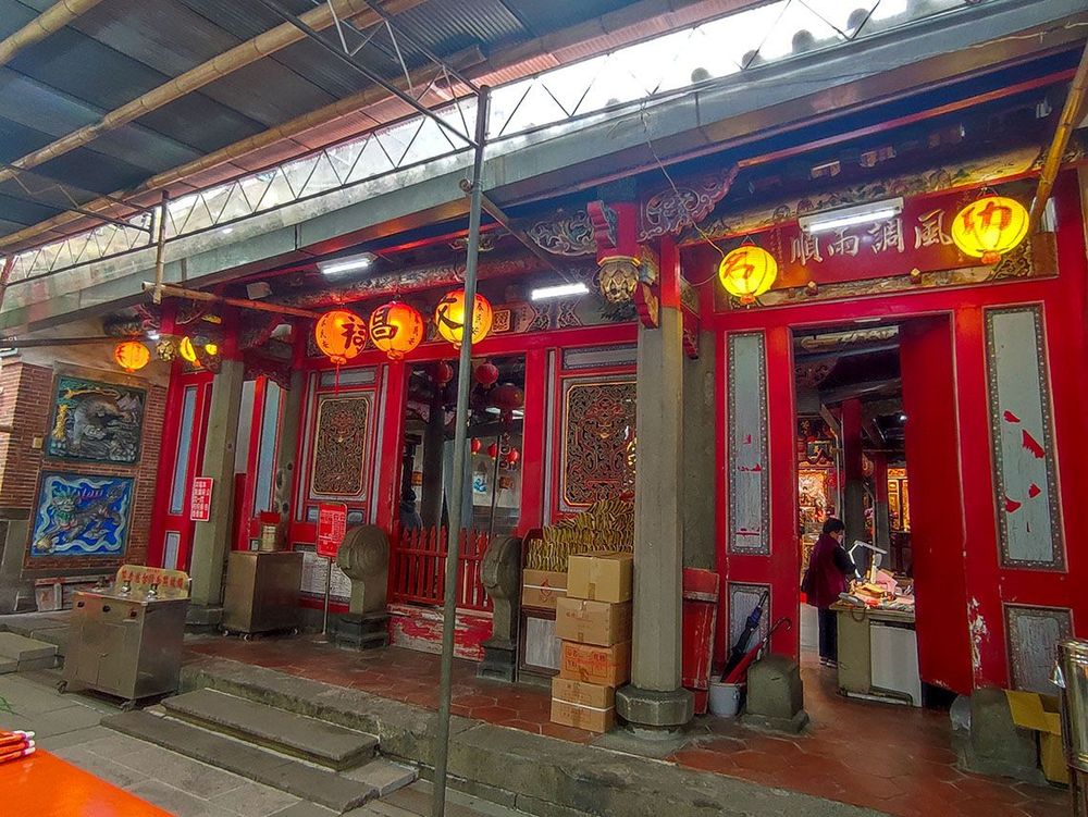 文昌祠殿門口。照片拍攝者：海山文史團隊