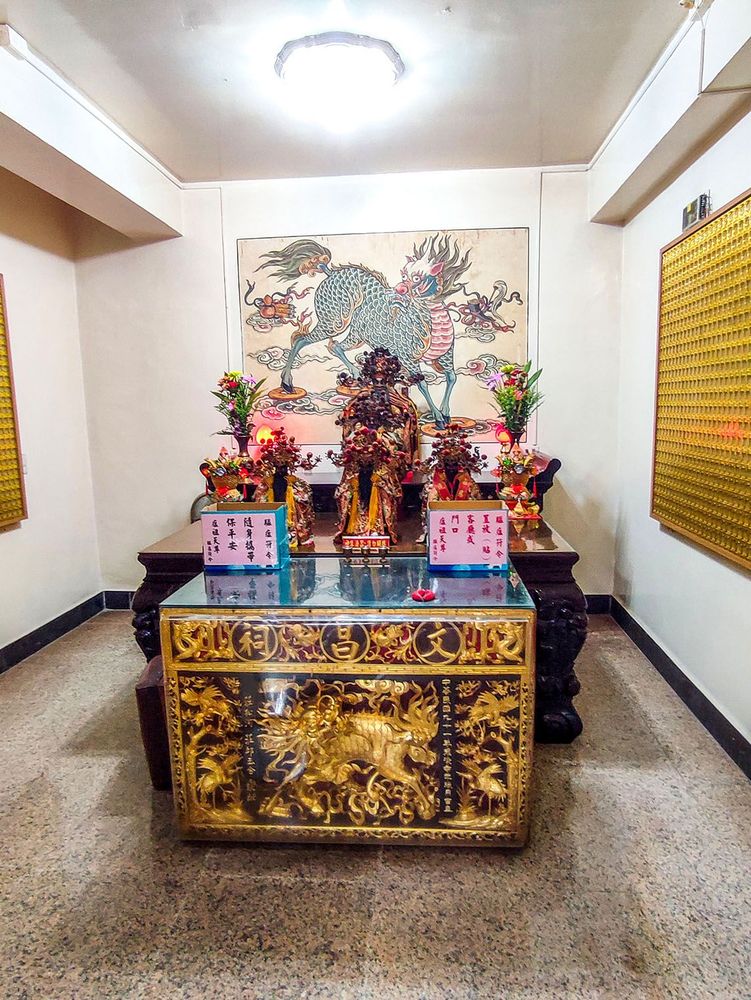 瘟祖殿的神像。照片拍攝者：海山文史團隊