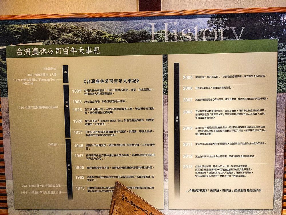 大事紀。照片拍攝者：北大高中三峽學教師團隊