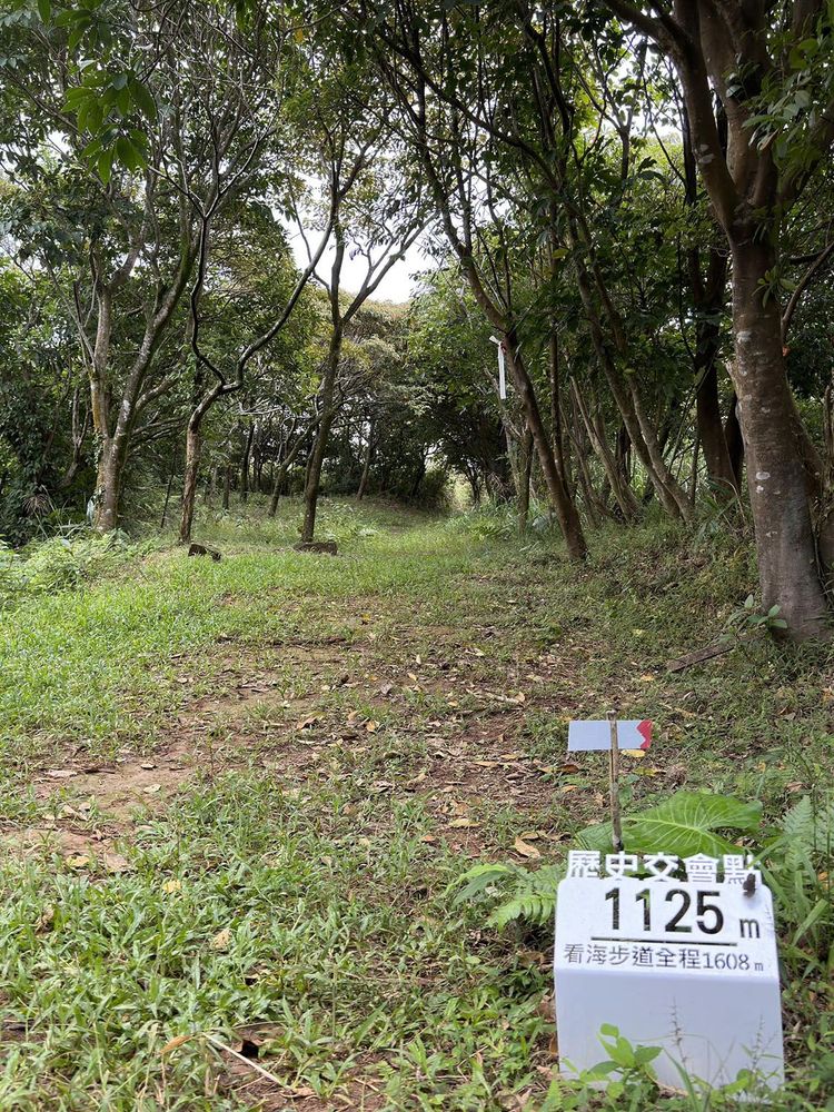 看海步道到此1125公尺照片拍攝者：蕭學苑