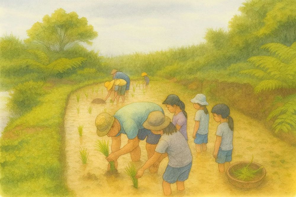 復耕插秧