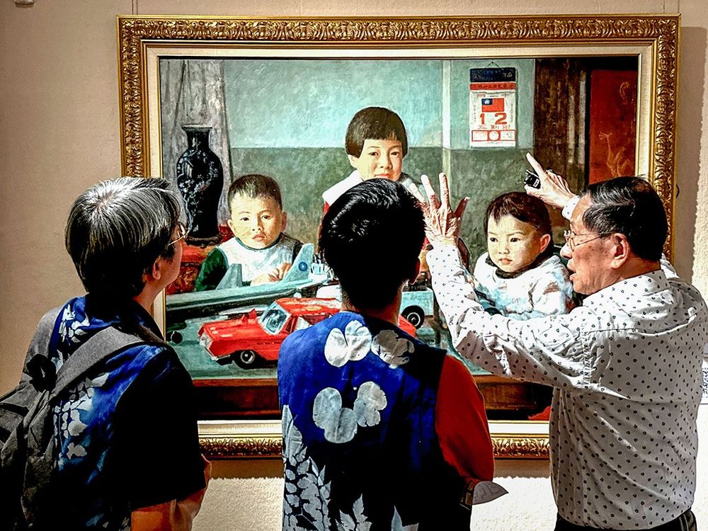 李梅樹作品《愛孫》 照片提供者：謝基煌、江逸傑、林岑怡、邱文仕 / 拍攝日期：2025/05/01