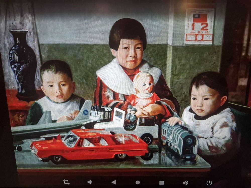 李梅樹畫作〈愛孫〉 照片提供者：曾期星 /拍攝日期： 2025/05/23