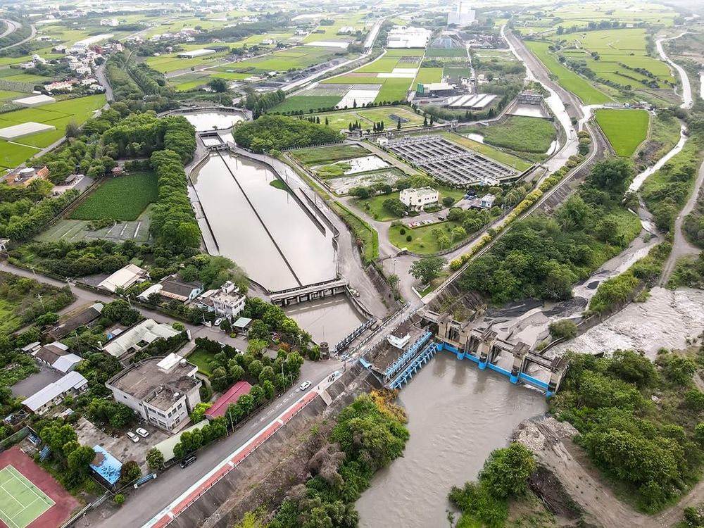 濁幹線林內第二號進水口取用濁水溪水，經由沉砂池導入八卦池匯合 照片提供者：毛毓翔 / 拍攝日期：2023/05/08