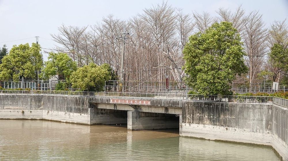 林內第二號進水口截引水流，導入八卦池進行分水。 照片提供者：毛毓翔 / 拍攝日期：2023/03/14