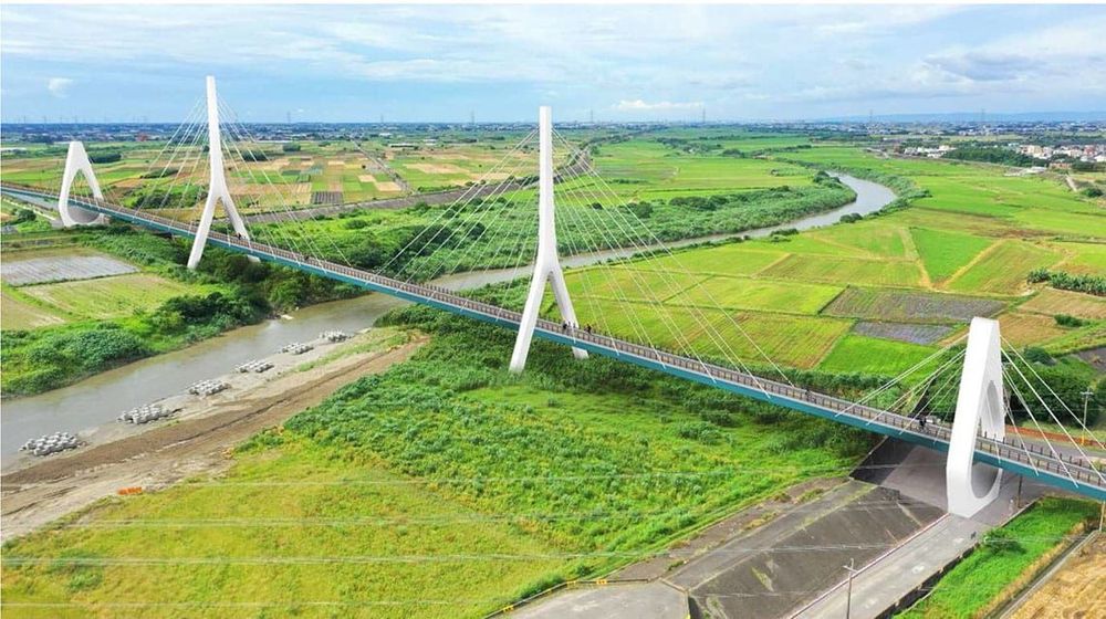 2021規劃於倒虹吸工原址旁興建北港溪渡槽，並考量自行車通行功能及與農村景觀相融造型。 照片提供者：行政院農業部農田水利署，《濁幹線與北幹線串接工程計畫》，頁21。